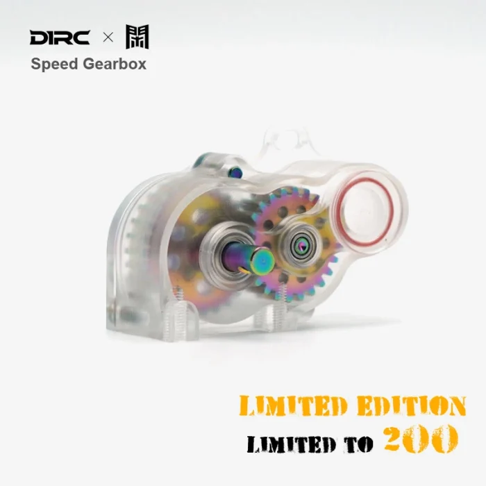 D1RC 1/10 RC car Lcg Low Center of Gravity Speed Gearbox. Global limited edition transparent illusion titanium alloy