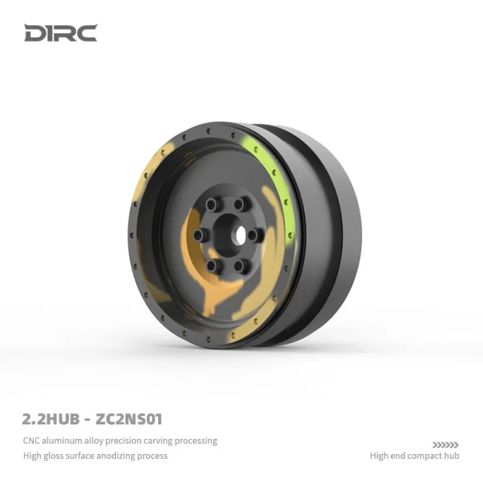 D1RC 2.2 Inch 1/10 RC Car Simulate Camouflage Wheels for TRX4 SCX10
