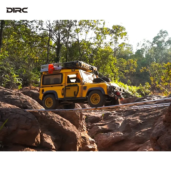D1RC1/8 1/10 outdoor scene construction simulation climbing vehicle tool multifunctional trailer crossing ditch bridge. ladder